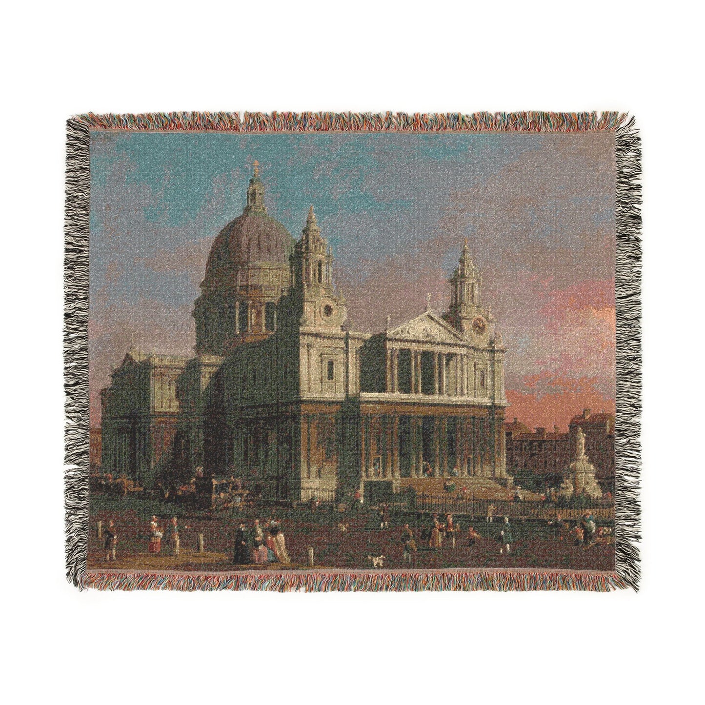 Canaletto - St. Paul's Cathedral - Google Art Project | Woven Tapestry Blanket