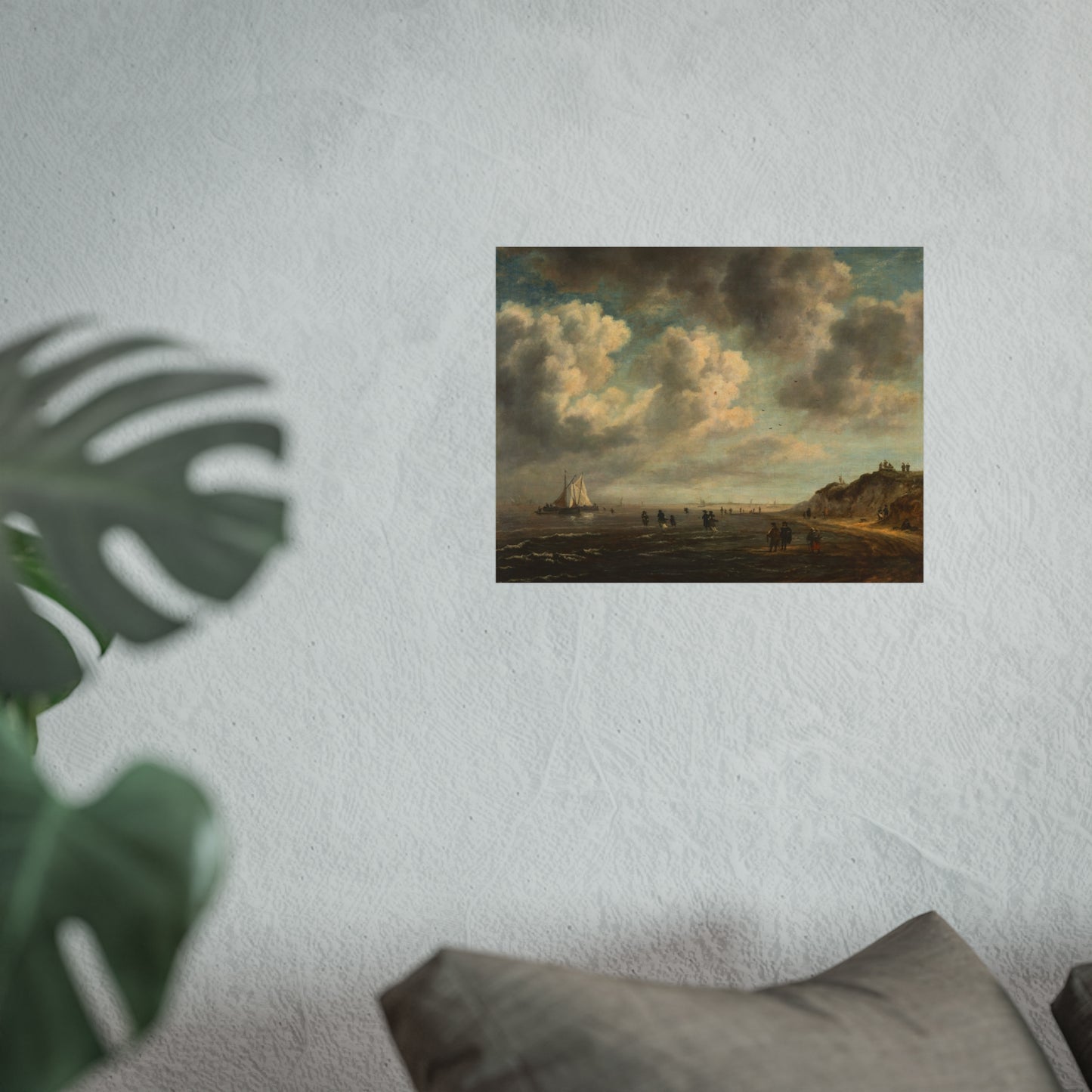 Naar Jacob van Ruisdael - Beach View - 154 - Mauritshuis | Fine Art Poster