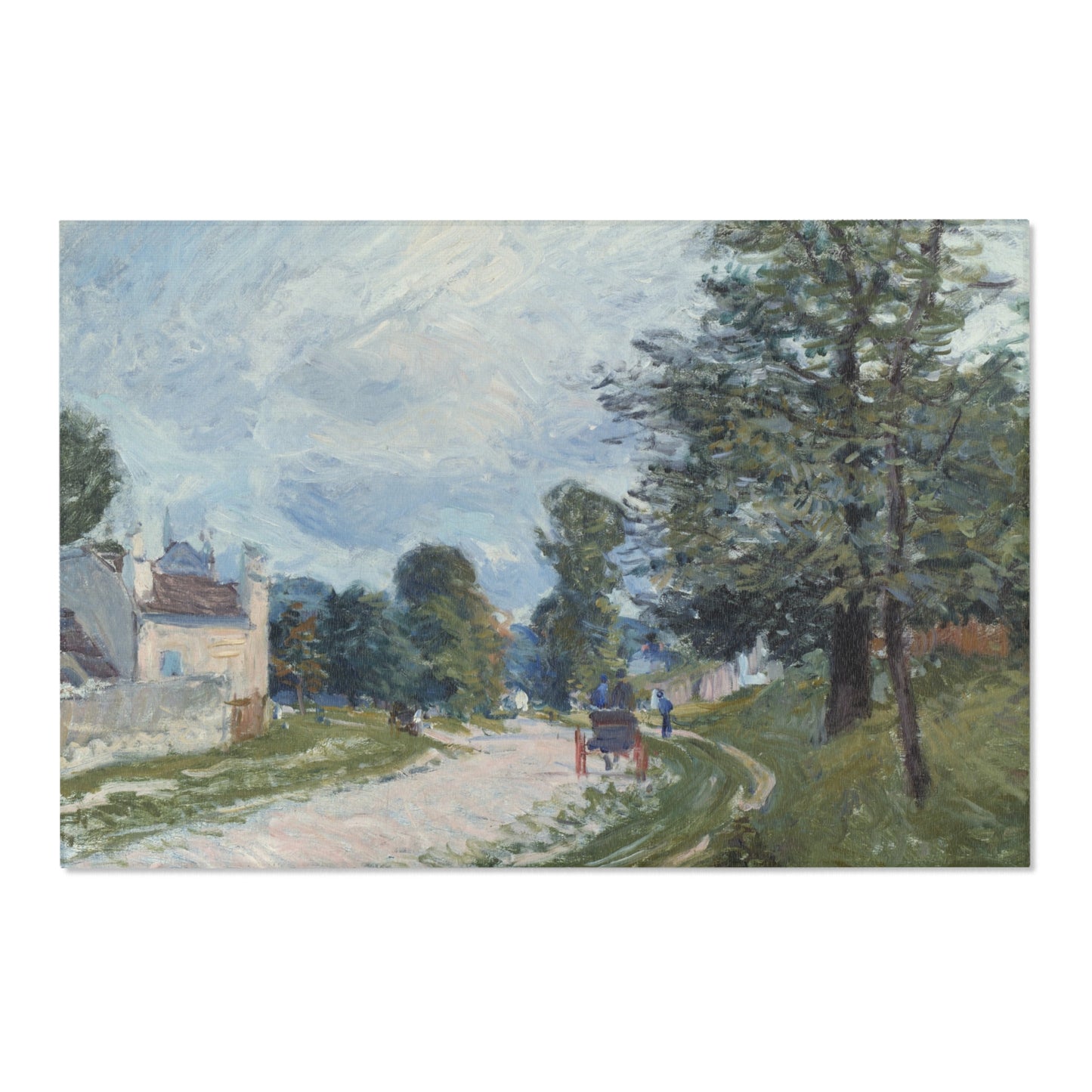 Alfred Sisley - A Turn in the Road | Area Rug