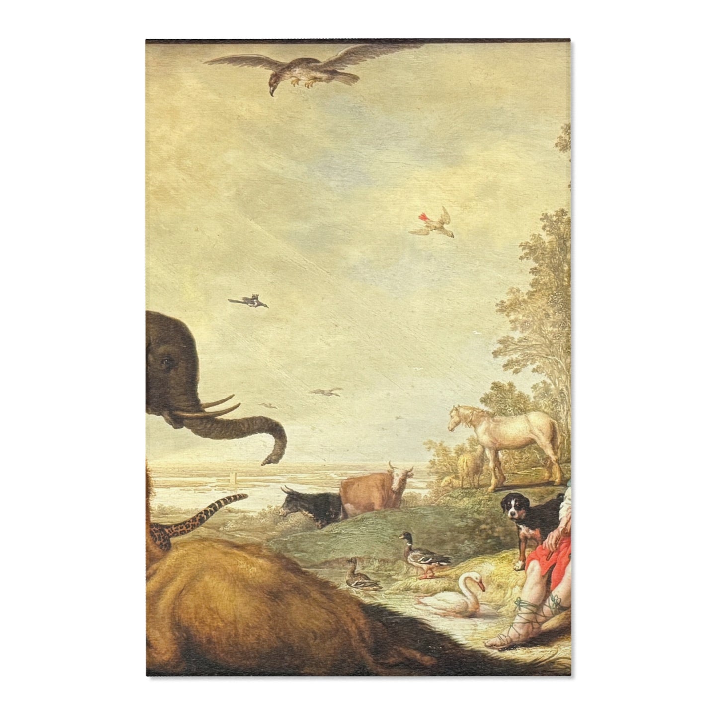 Dessau, Anhaltische Gemäldegalerie, Aelbert Jacobsz. Cuyp, Orpheus und die Tiere | Area Rug