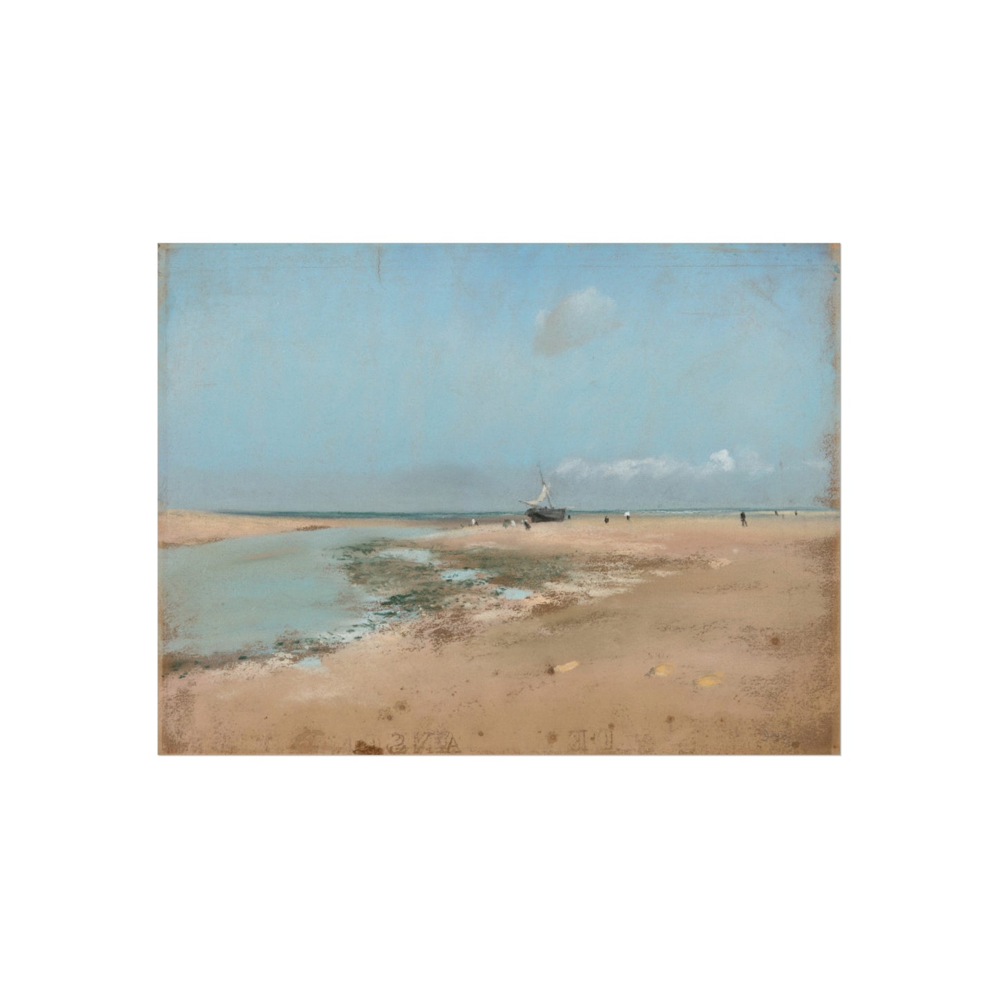 Hilaire Germain Edgar Degas - Beach at Low Tide (Mouth of the River) | Fine Art Poster