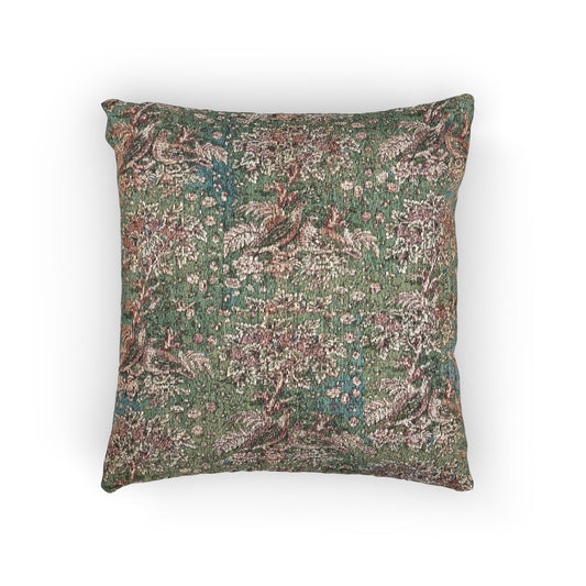 Plum Trees and Pheasants Furnishing Fabric Pillow