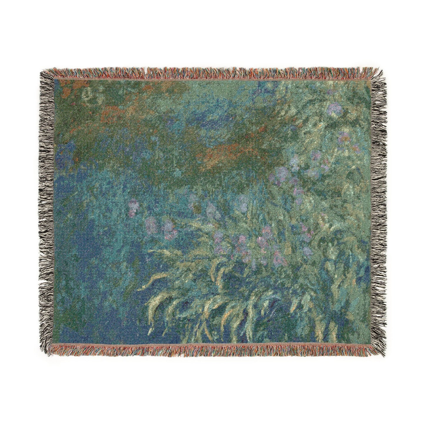 Claude Monet - Irises | Woven Tapestry Blanket