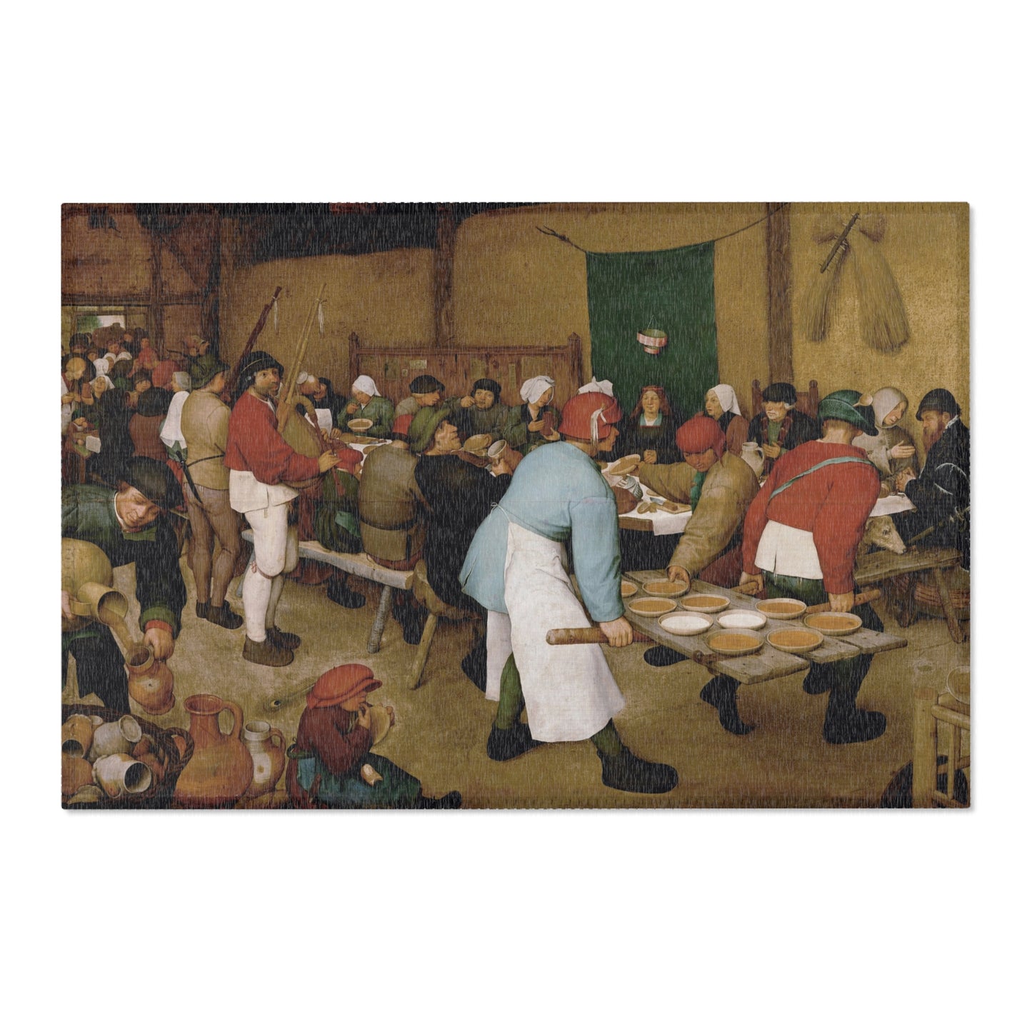 Pieter Bruegel the Elder - Peasant Wedding - Google Art Project 2 | Area Rug