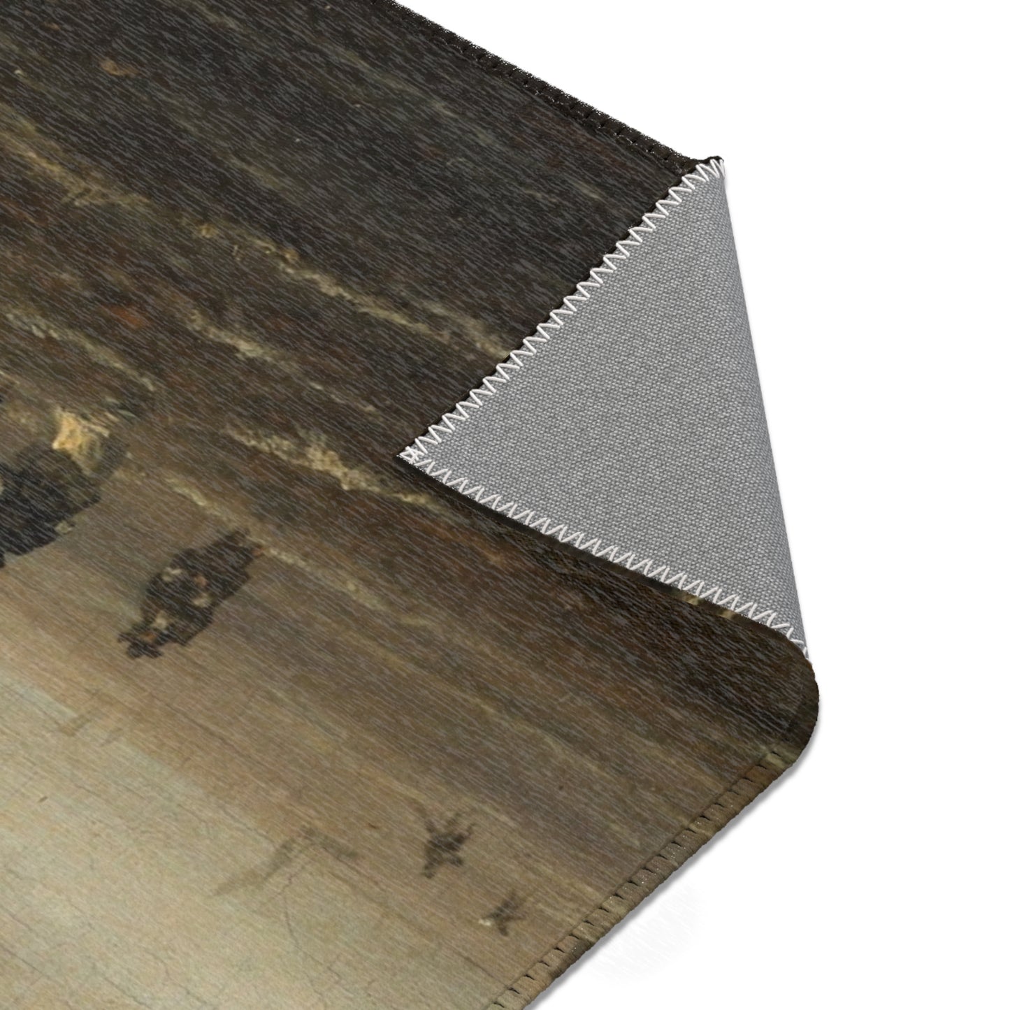 Naar Jacob van Ruisdael - Beach View - 154 - Mauritshuis | Area Rug