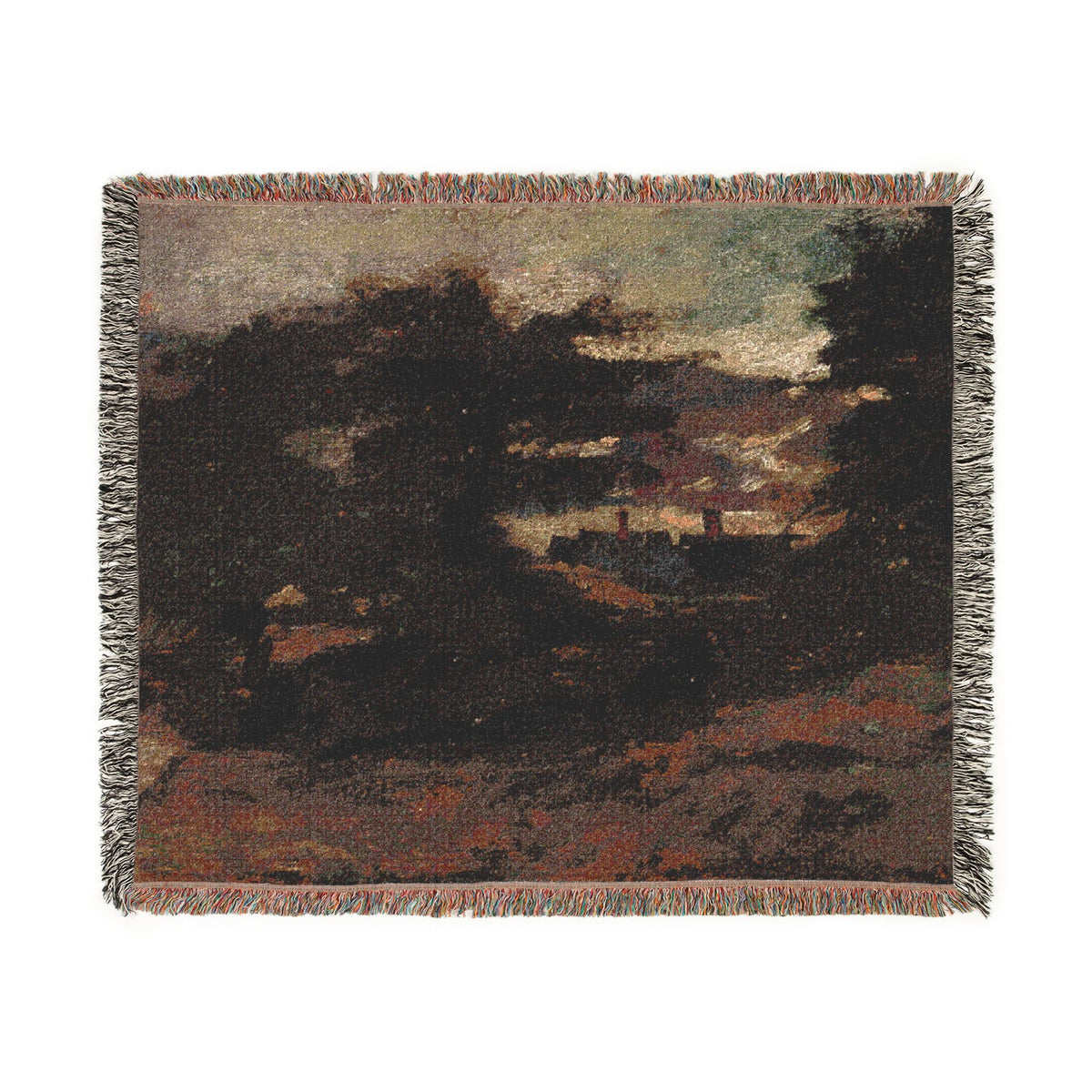 Landscape with Cottages — Constable Tapestry Blanket