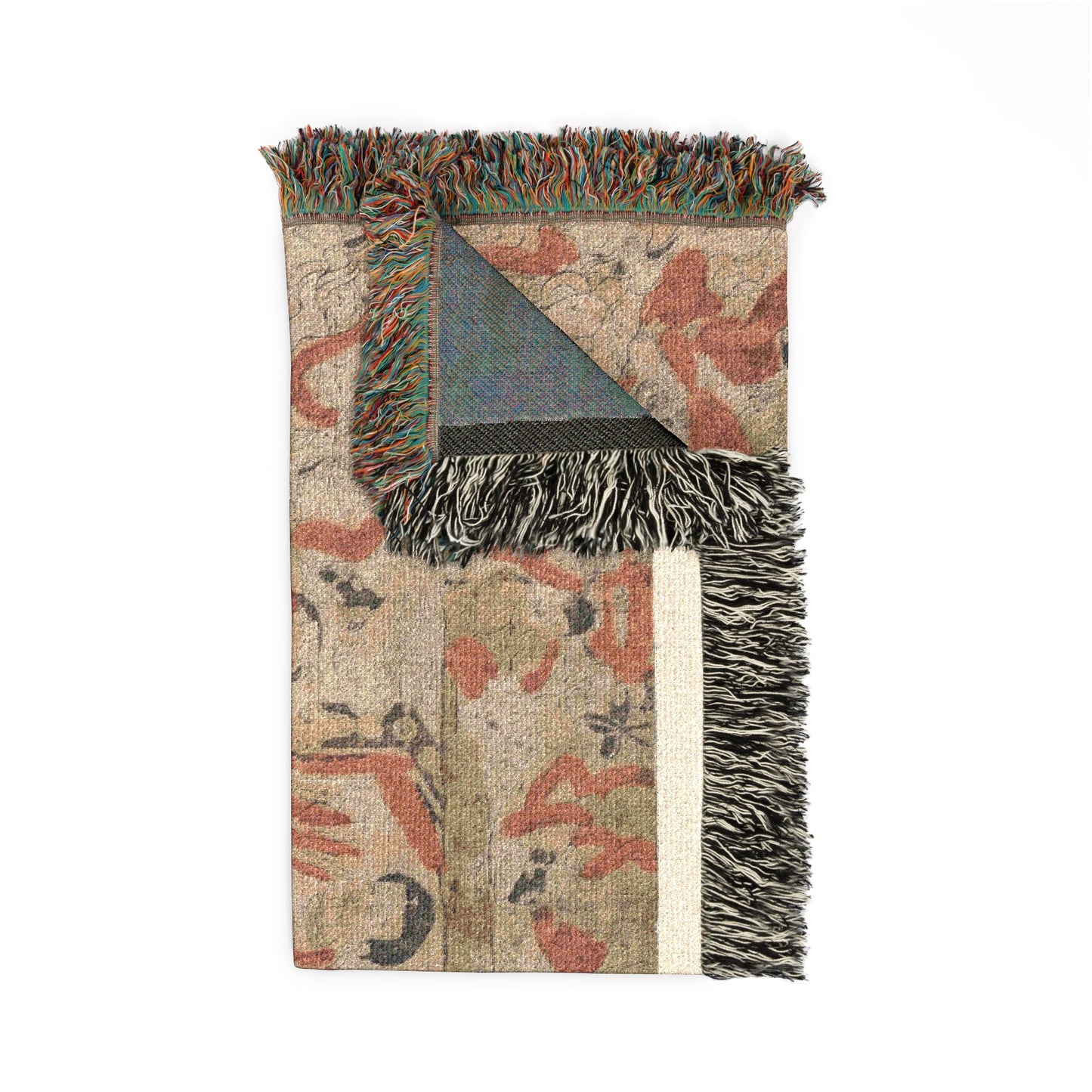 The Parinirvana of the Buddha Woven Throw Blanket
