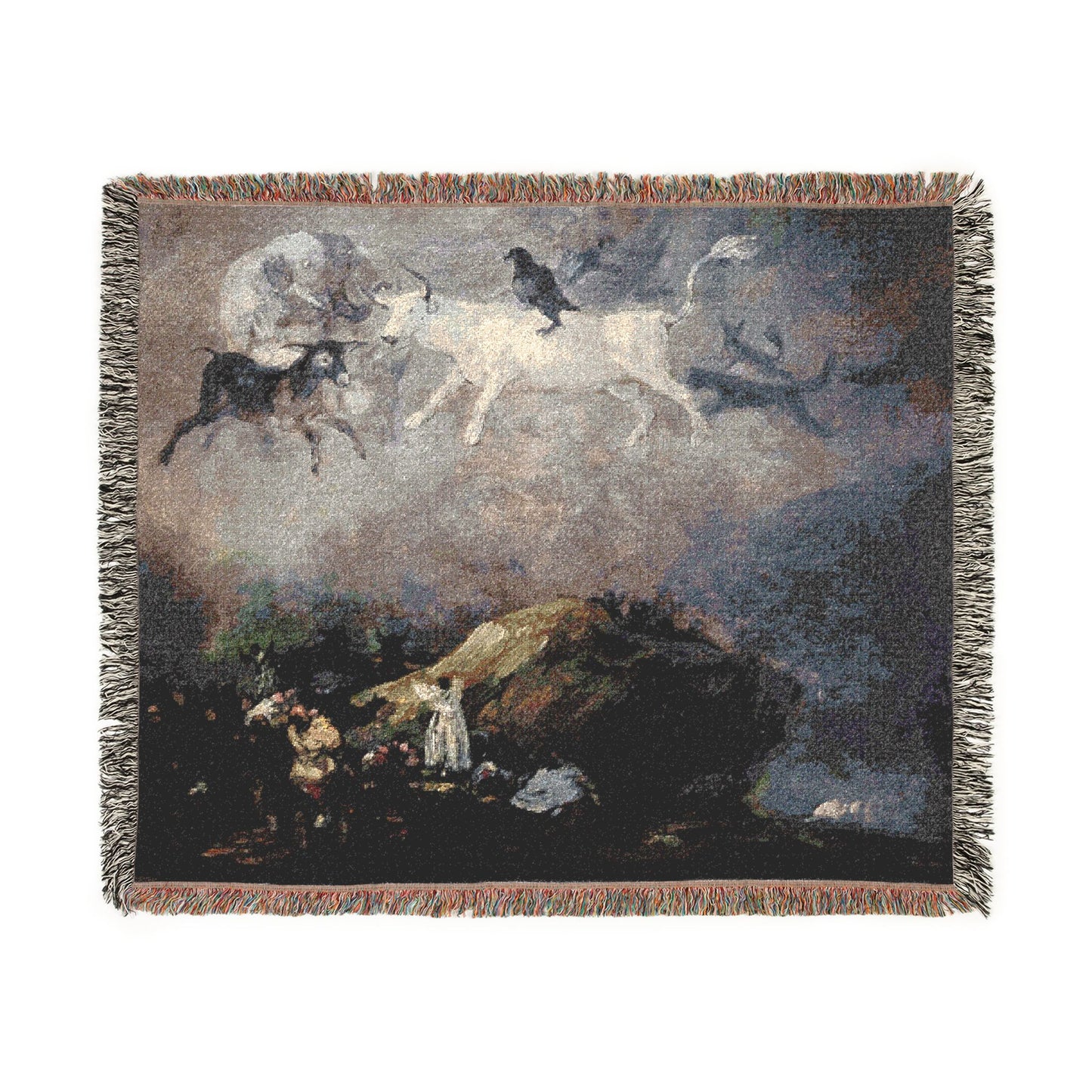 (Agen) Caprice - Francisco de Goya 1818-1819 - Musée des Beaux-Arts d'Agen | Woven Tapestry Blanket