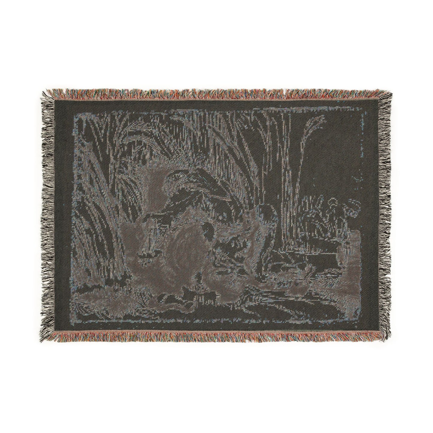 Rembrandt van Rijn - The Monk in the Cornfield | Woven Tapestry Blanket