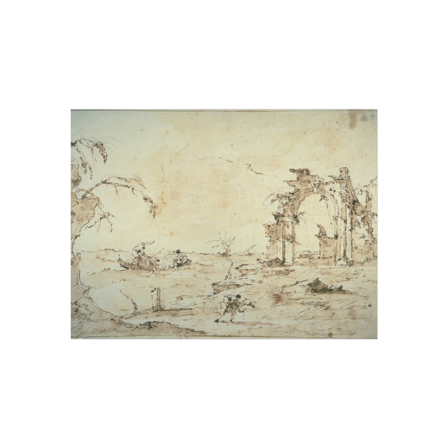 Francesco Guardi - Capriccio with a Squall on the Lagoon | Fine Art Poster