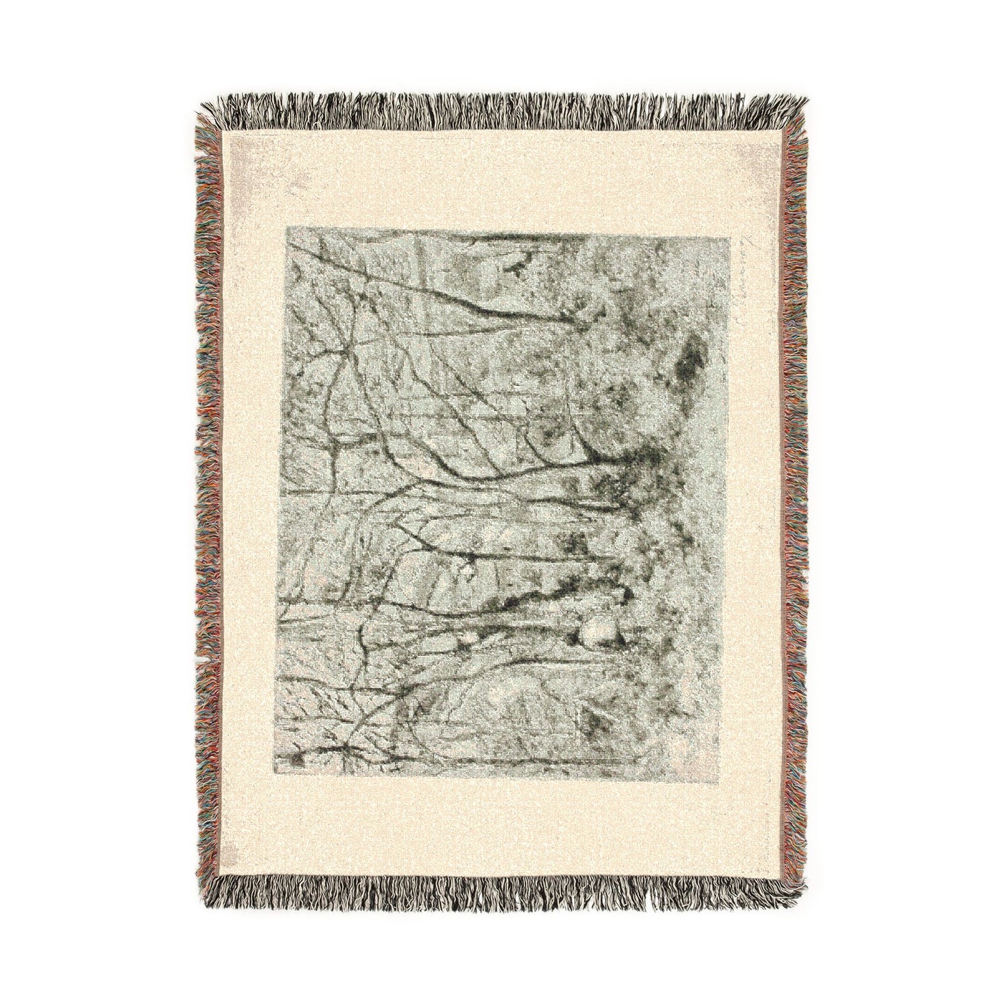 Camille Pissarro - Woodlands at the Hermitage | Woven Tapestry Blanket