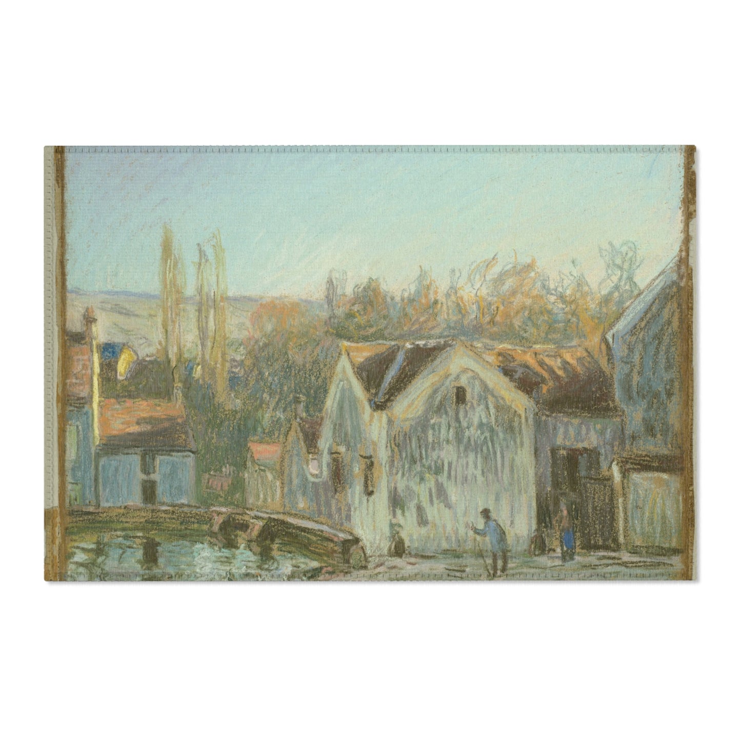 Alfred Sisley - A Corner of Moret-sur-Loing | Area Rug