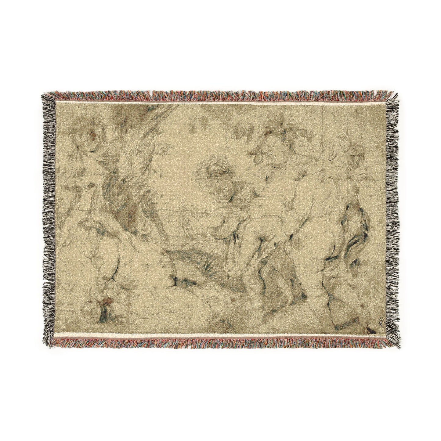 Anthony van Dyck - Young Bacchus and Companions | Woven Tapestry Blanket