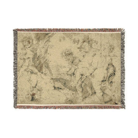 Young Bacchus and Companions — Van Dyck Tapestry Blanket