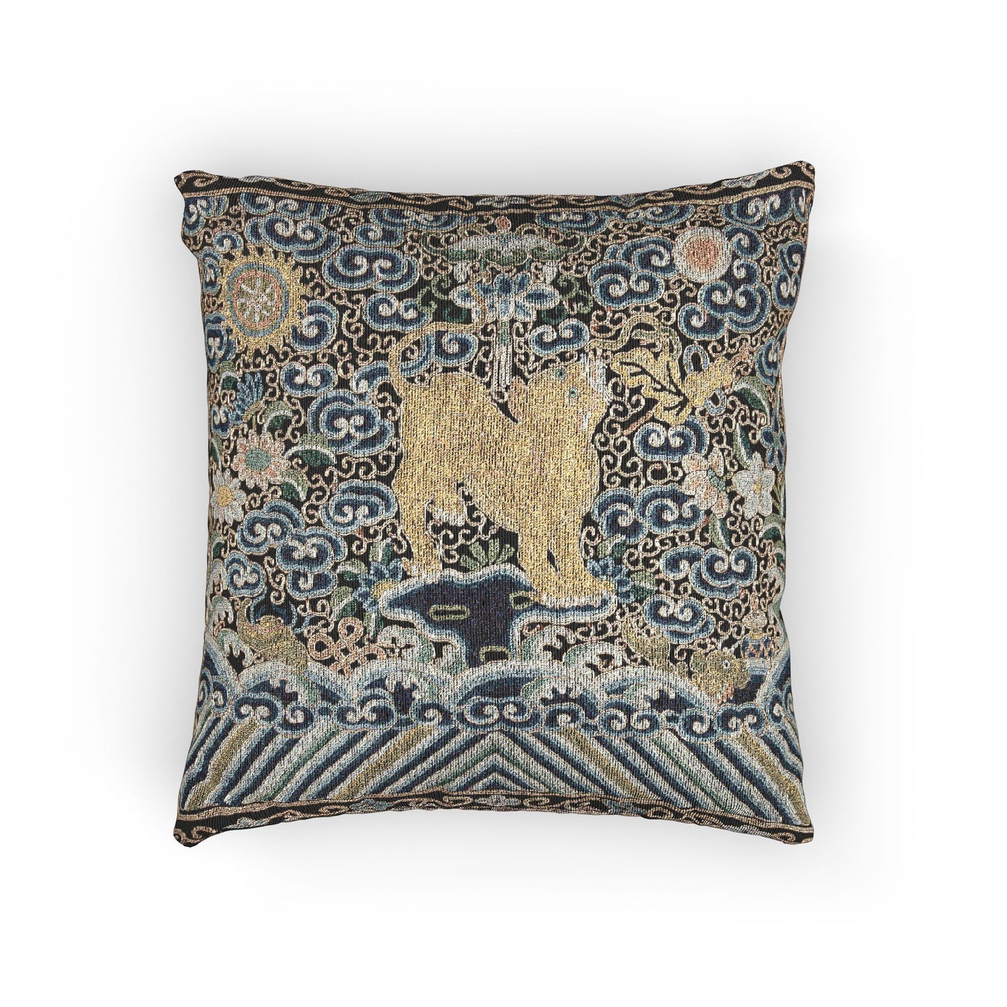 143_rank-badge-with-tiger | Woven Pillow