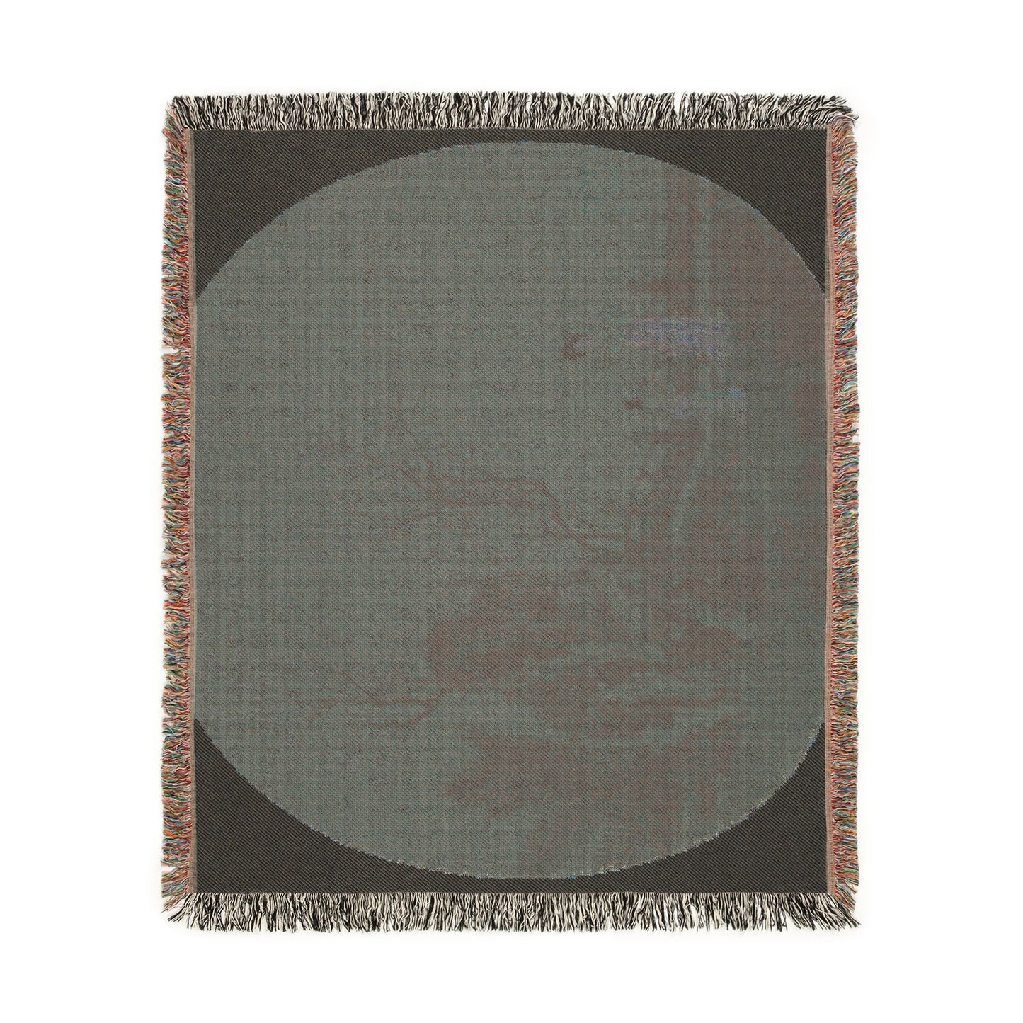 031_woman-with-female-servant-in-a-palace-garden | Woven Tapestry Blanket