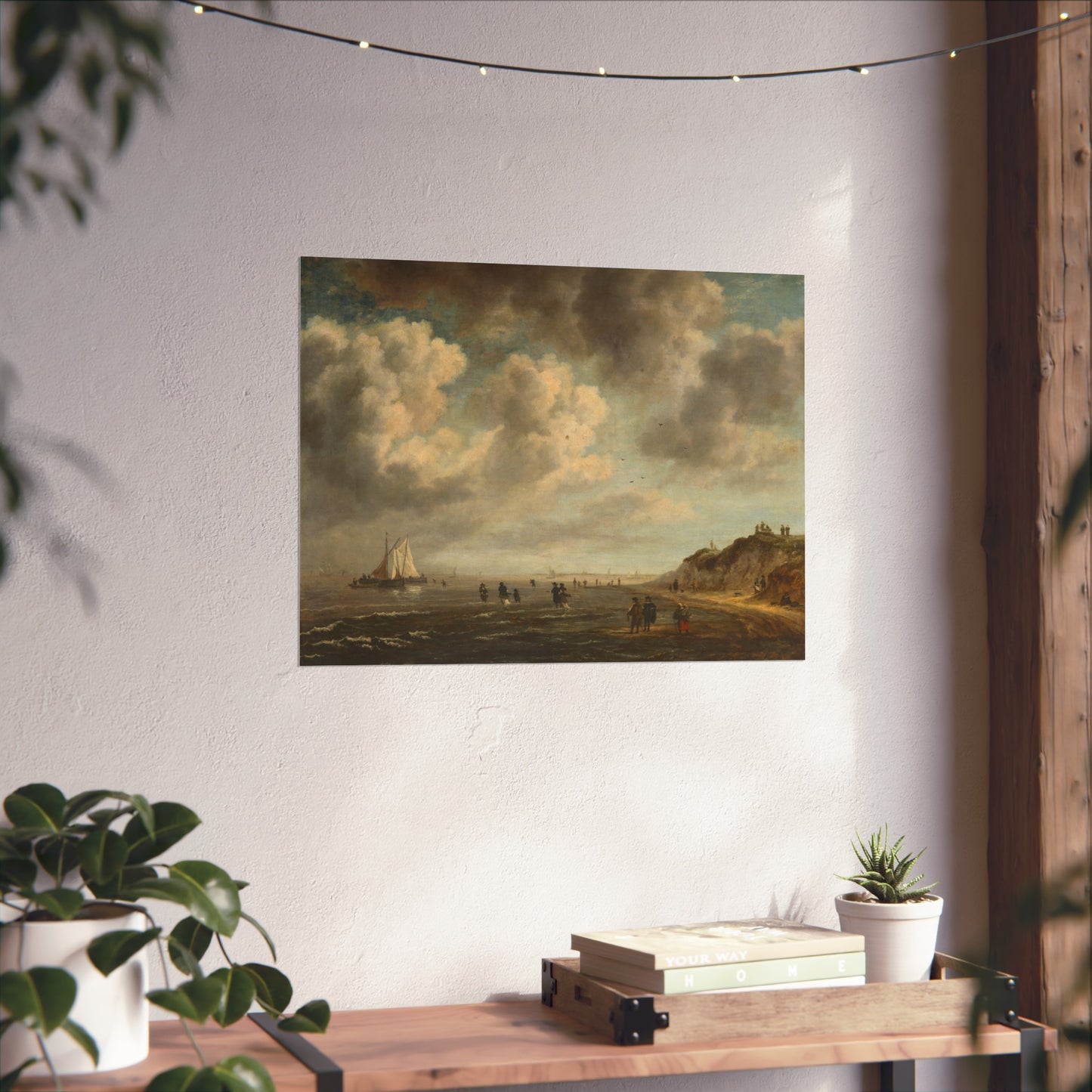 Naar Jacob van Ruisdael - Beach View - 154 - Mauritshuis | Fine Art Poster