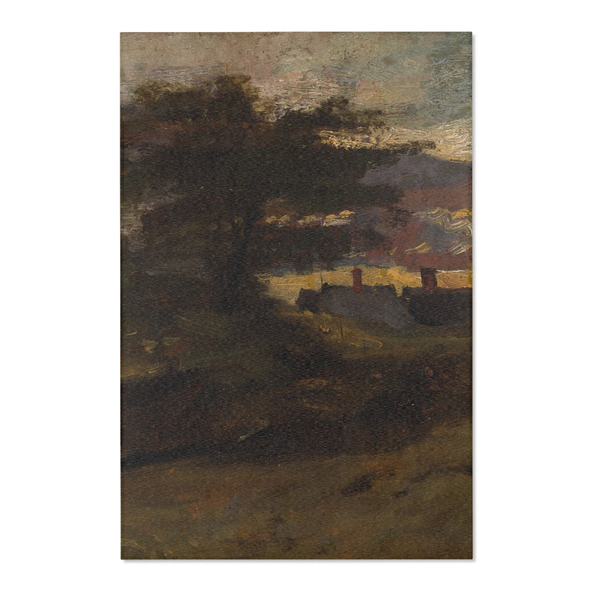 Landscape with Cottages — Constable Area Rug