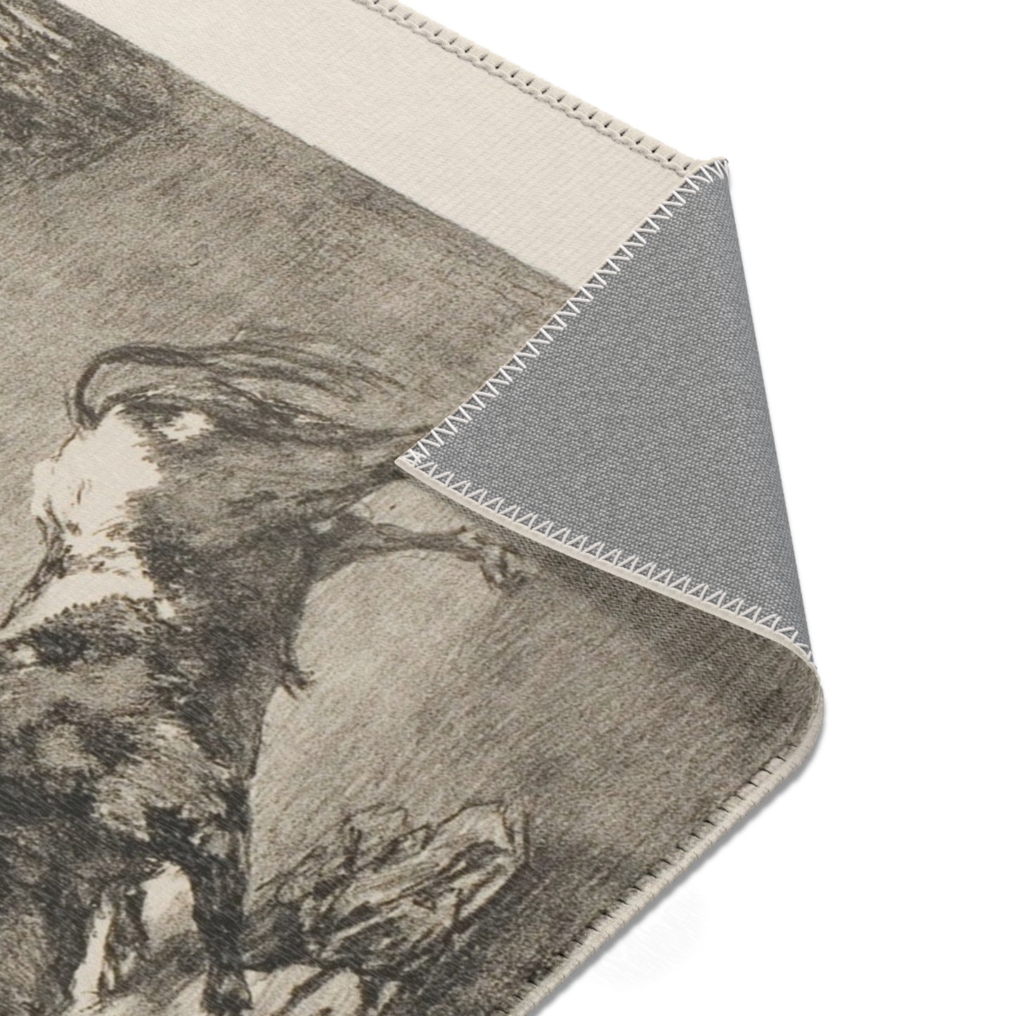 Francisco José de Goya y Lucientes - Bullfight in a divided ring, from The Bulls of Bordeaux | Area Rug