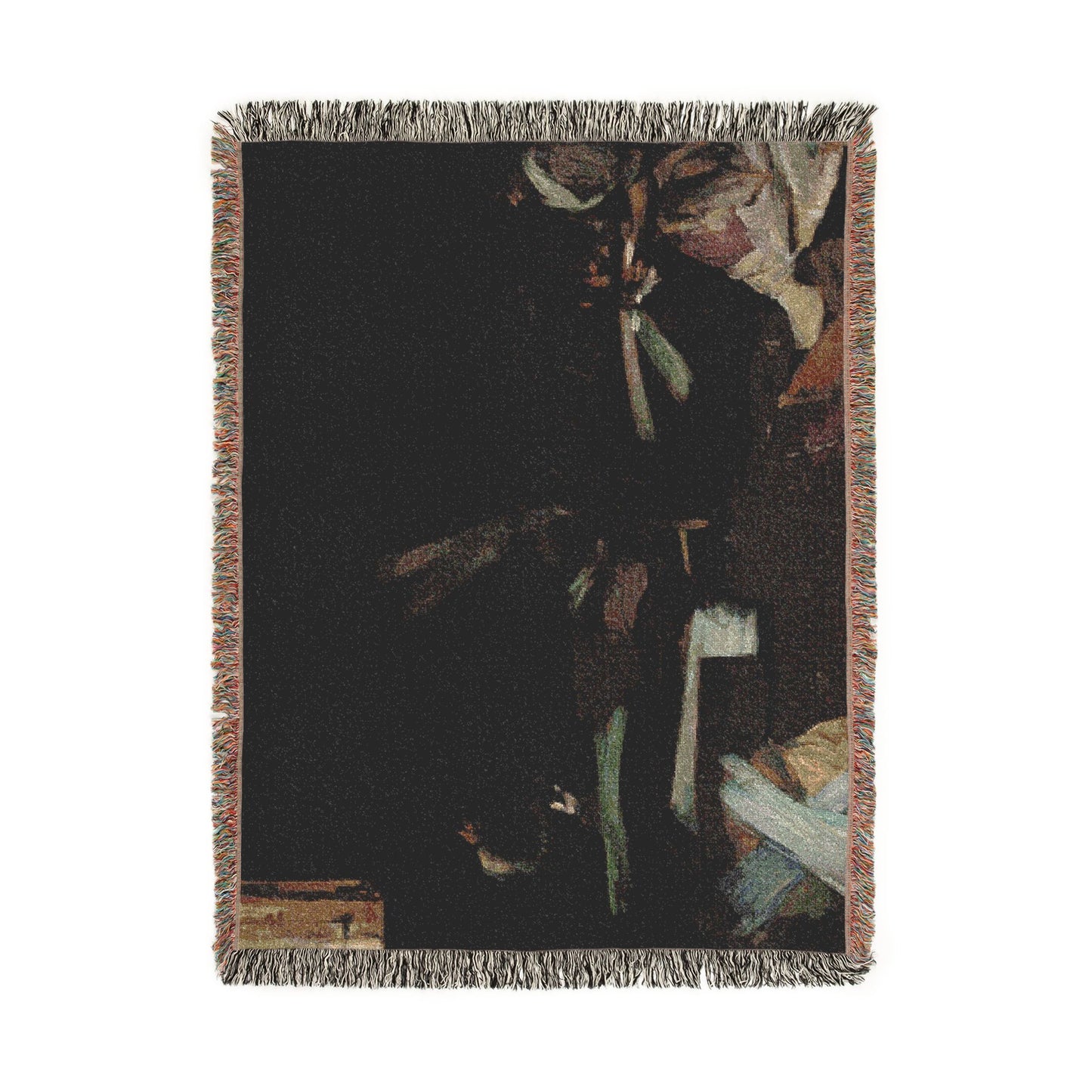 John Singer Sargent - Venetian Glass Workers | Woven Tapestry Blanket