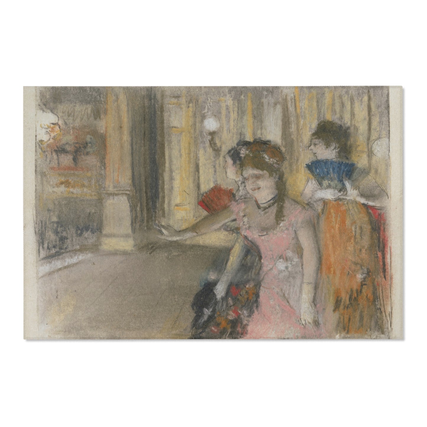 Hilaire Germain Edgar Degas - Singers on the Stage | Area Rug