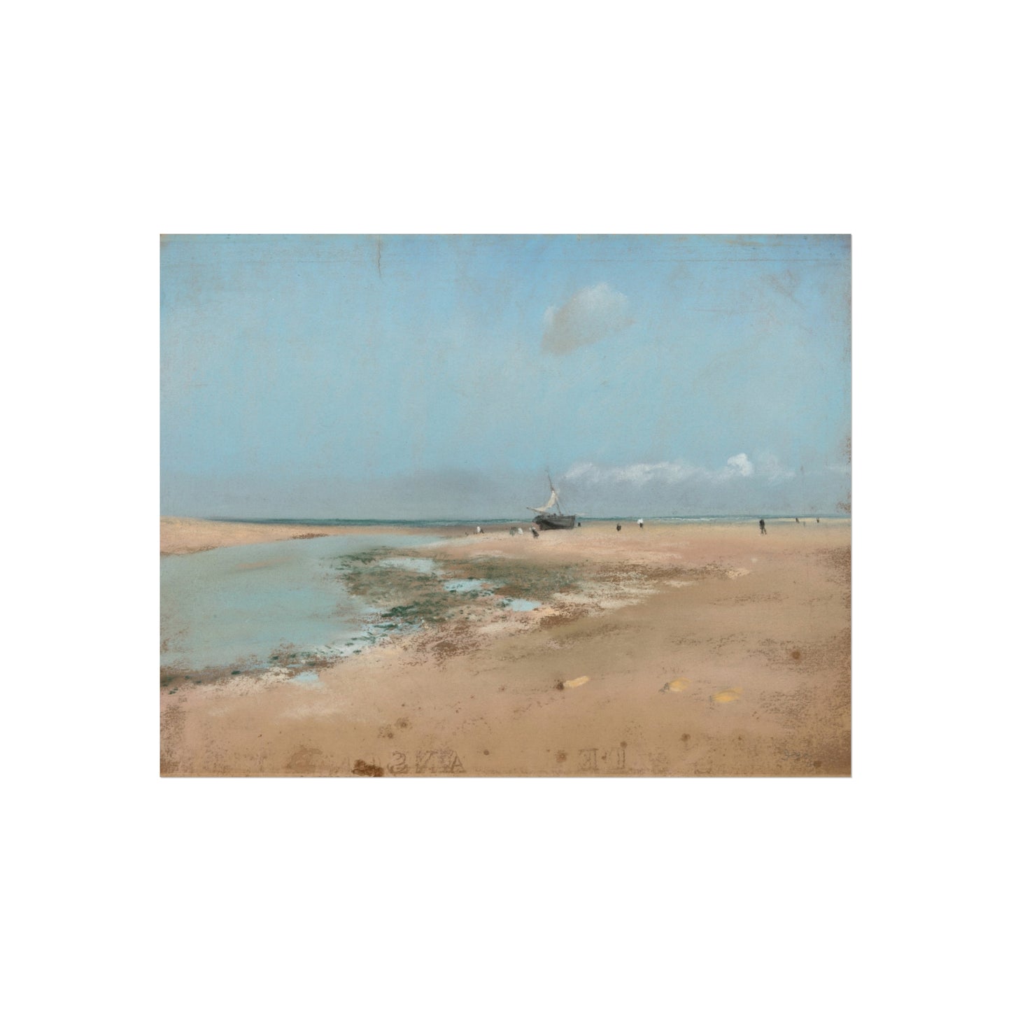Hilaire Germain Edgar Degas - Beach at Low Tide (Mouth of the River) | Fine Art Poster