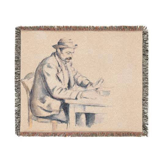A Study for the Card Players — Cézanne Tapestry Blanket