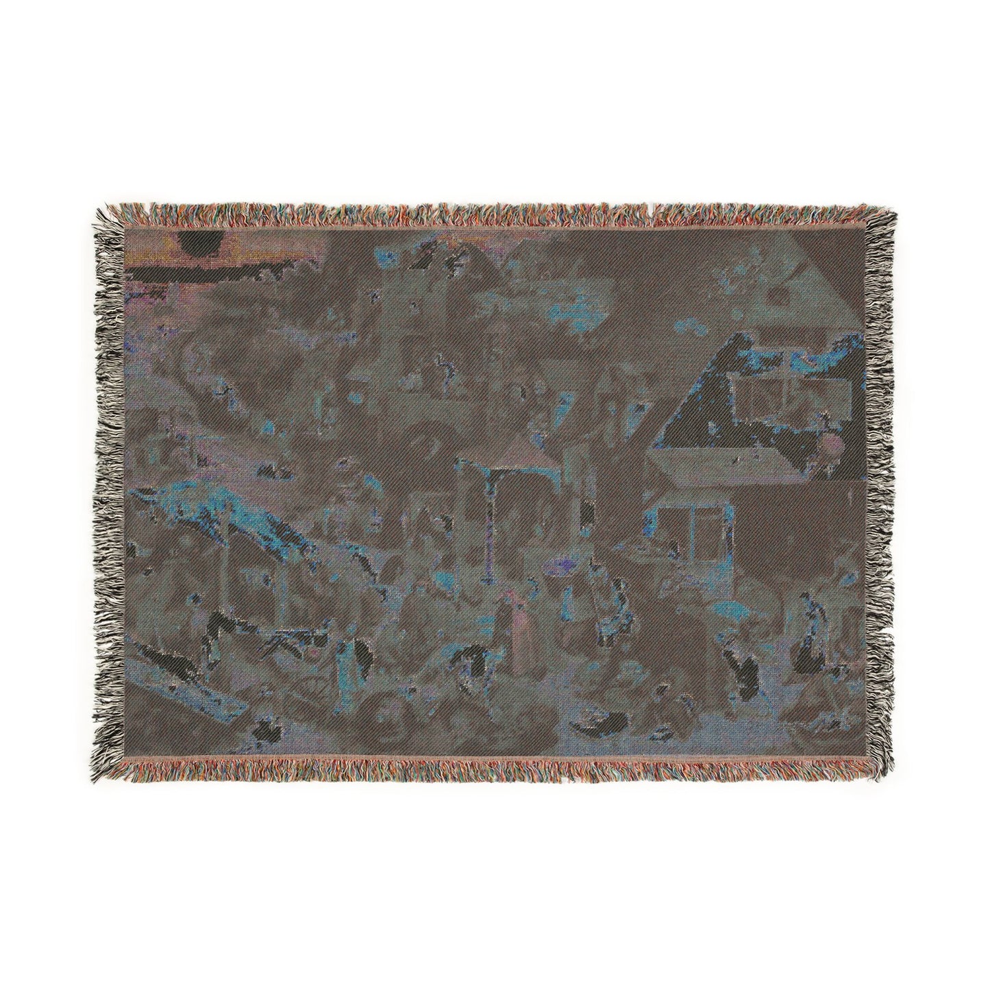 Pieter Brueghel the Elder - The Dutch Proverbs - Google Art Project | Woven Tapestry Blanket
