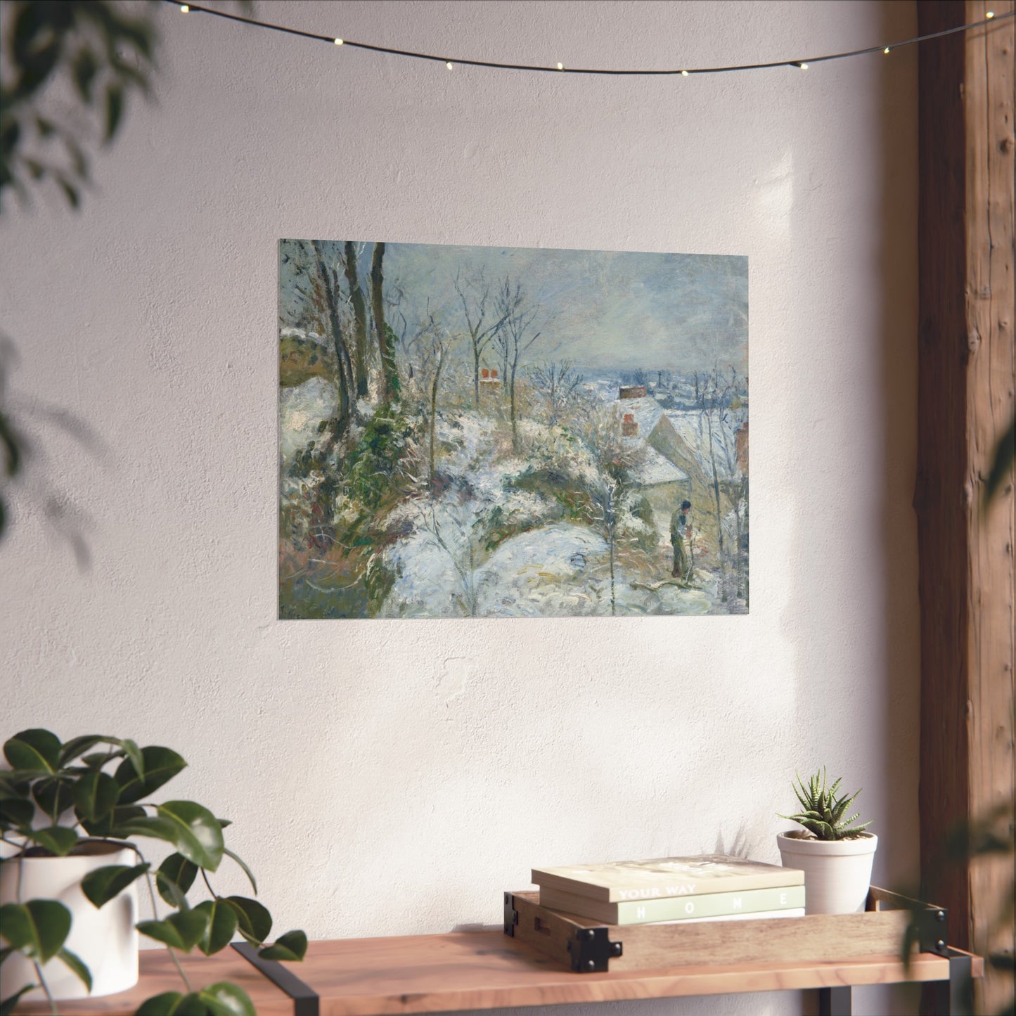 Camille Pissarro - Rabbit Warren at Pontoise, Snow | Fine Art Poster