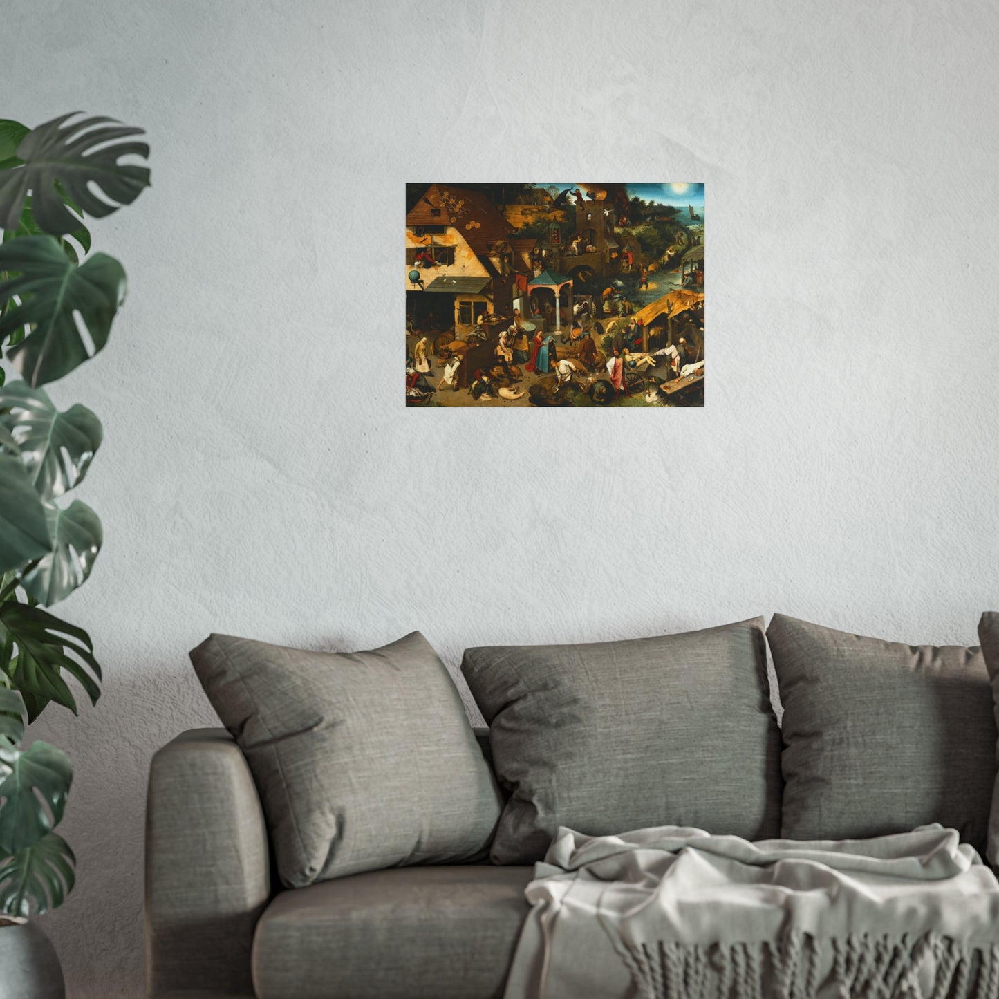 Pieter Brueghel the Elder - The Dutch Proverbs - Google Art Project | Fine Art Poster