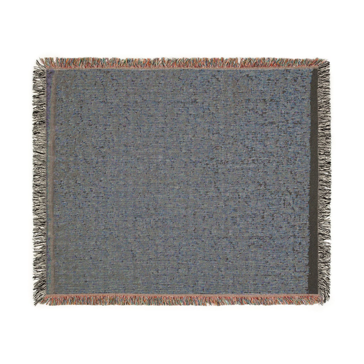 Textile with Tiny Leaves Woven Throw Blanket