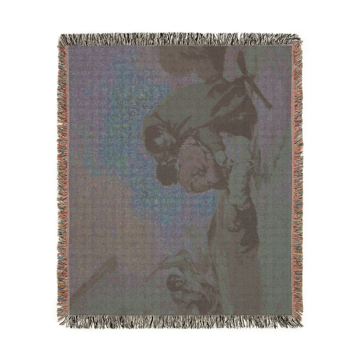 Francisco José de Goya y Lucientes - Friar Pedro Binds El Maragato with a Rope | Woven Tapestry Blanket