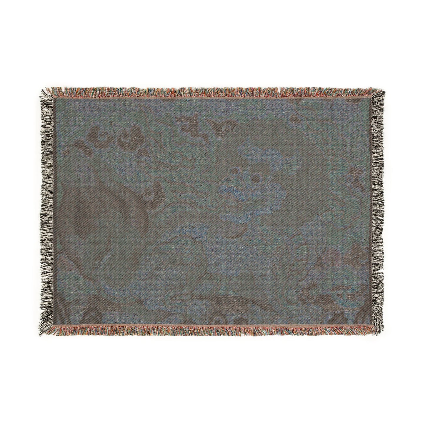 152_rank-badge-with-lion-ming | Woven Tapestry Blanket