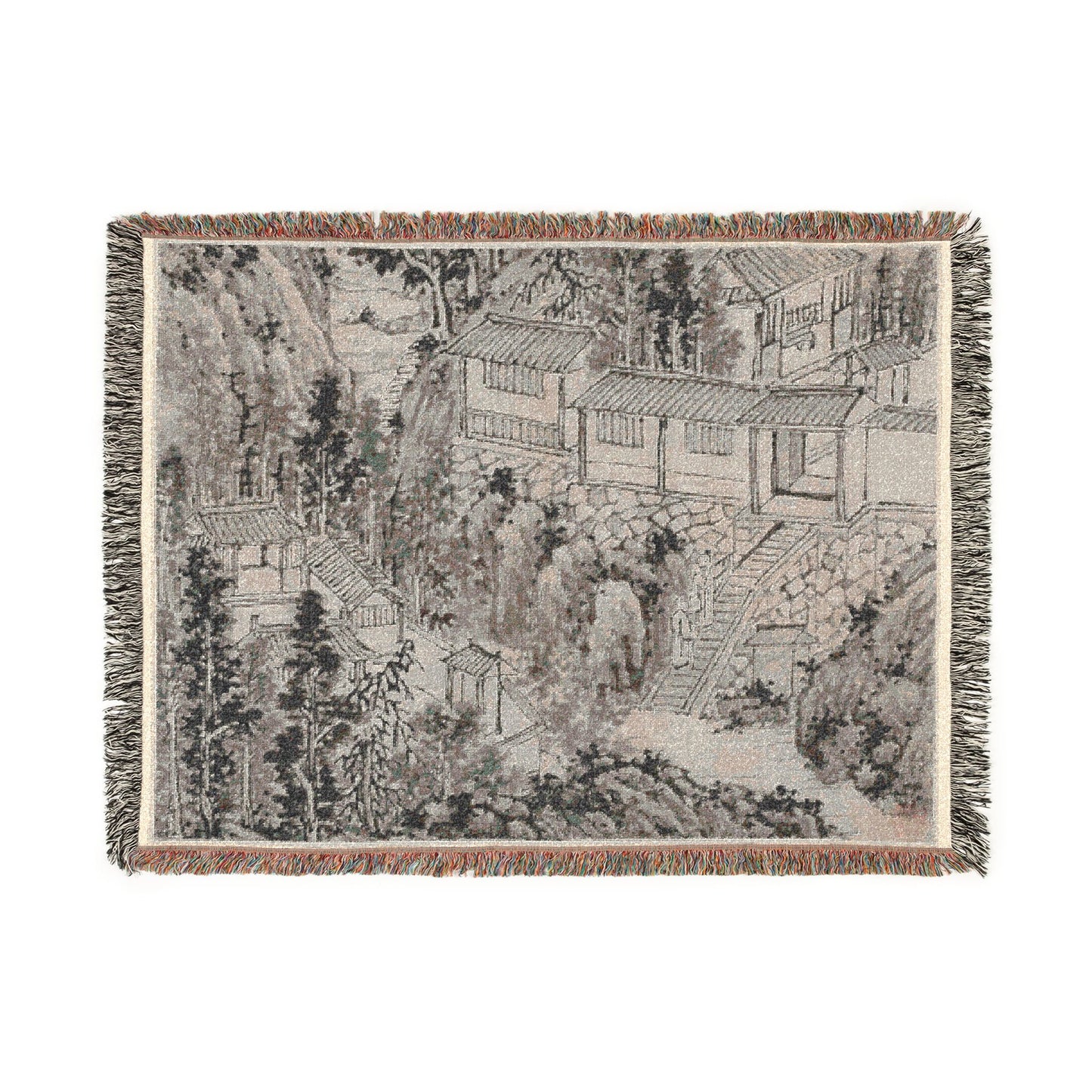 106_the-pine-retreat-tiger-hill | Woven Tapestry Blanket