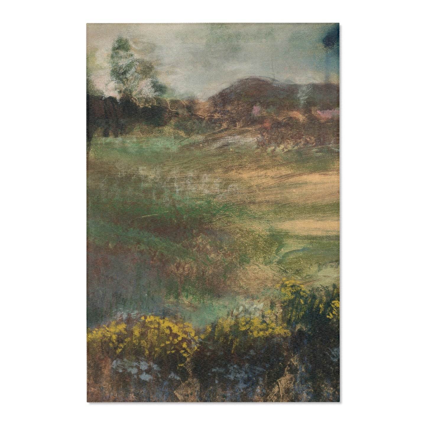 Hilaire Germain Edgar Degas - Landscape with Smokestacks | Area Rug
