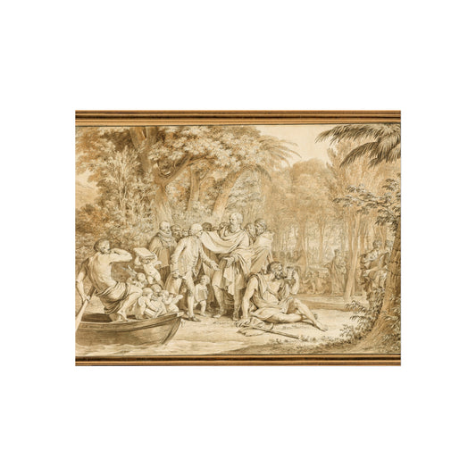 The Arrival of Jean-Jacques Rousseau to the Champs-Élysées — Jean-Michel Moreau Fine Art Poster