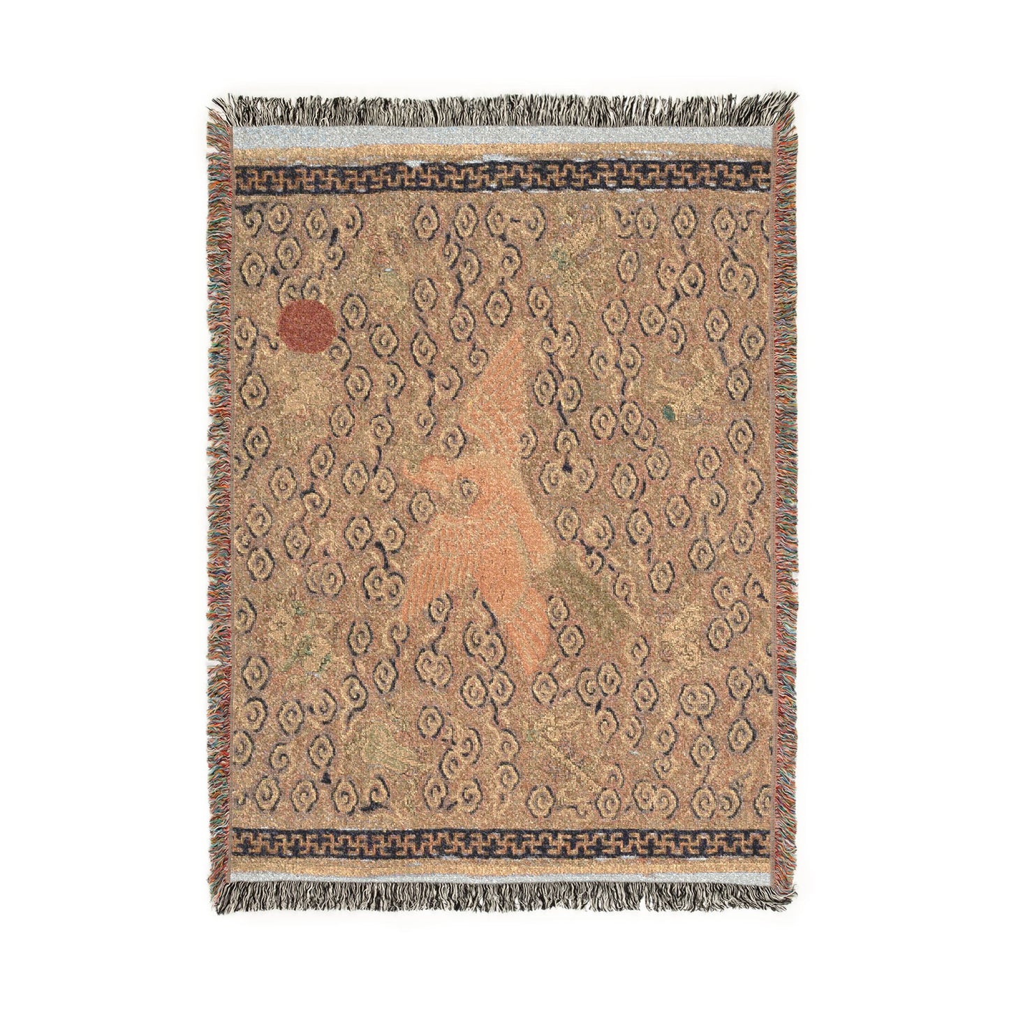 133_rank-badge-buzi | Woven Tapestry Blanket