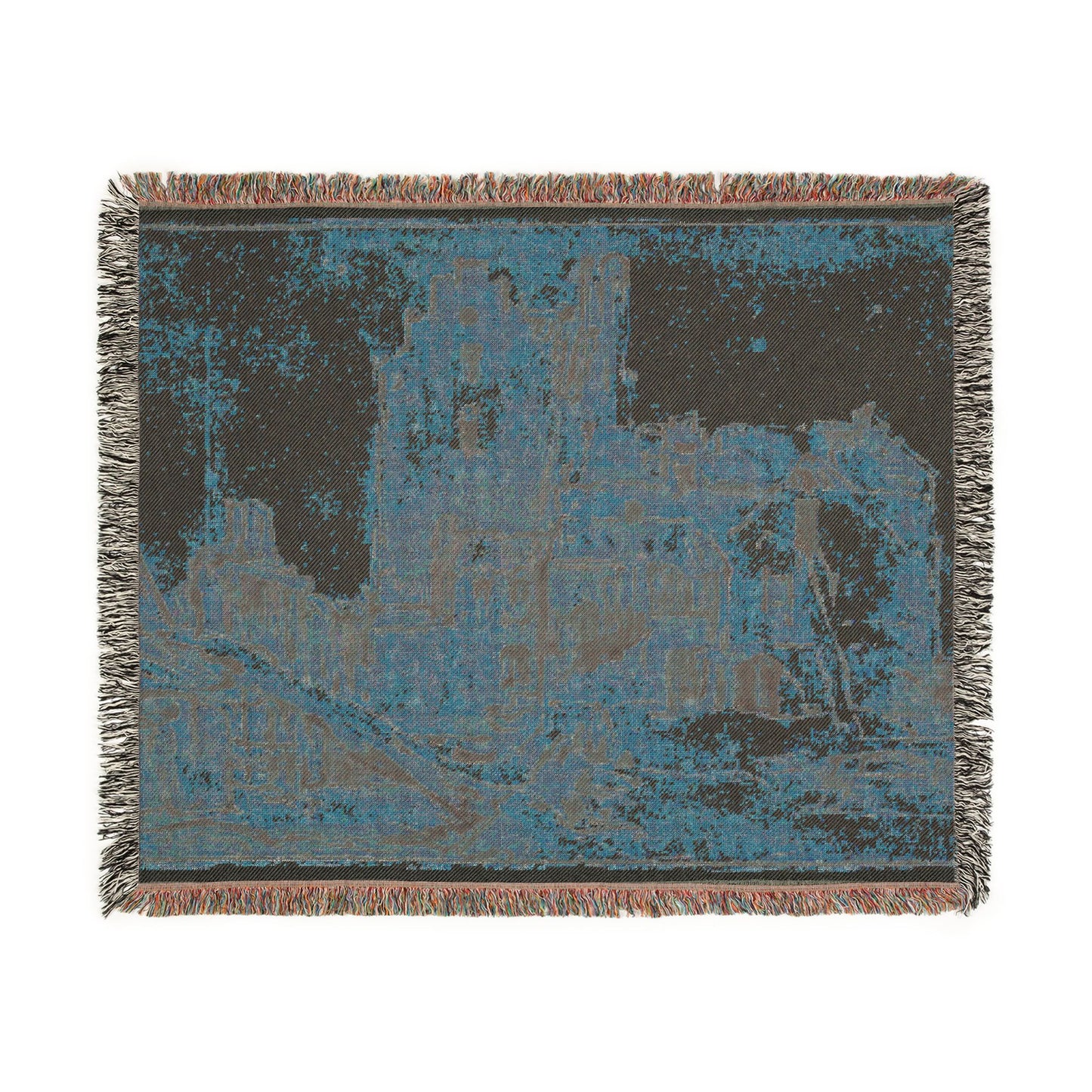 Rembrandt van Rijn - Kostverloren Castle in Decay | Woven Tapestry Blanket