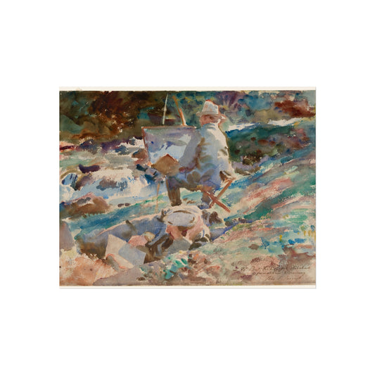 An Artist at His Easel — John Singer Sargent Fine Art Poster