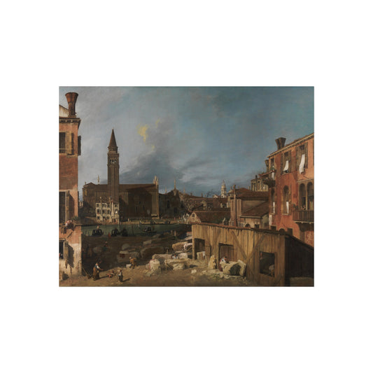The Stonemason's Yard — Canaletto Fine Art Poster