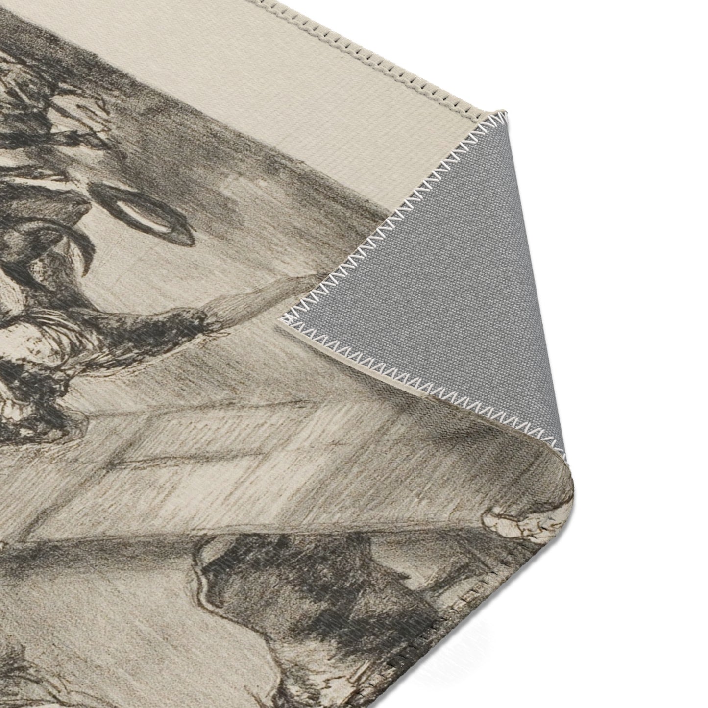 Francisco José de Goya y Lucientes - Bullfight in a divided ring, from The Bulls of Bordeaux | Area Rug