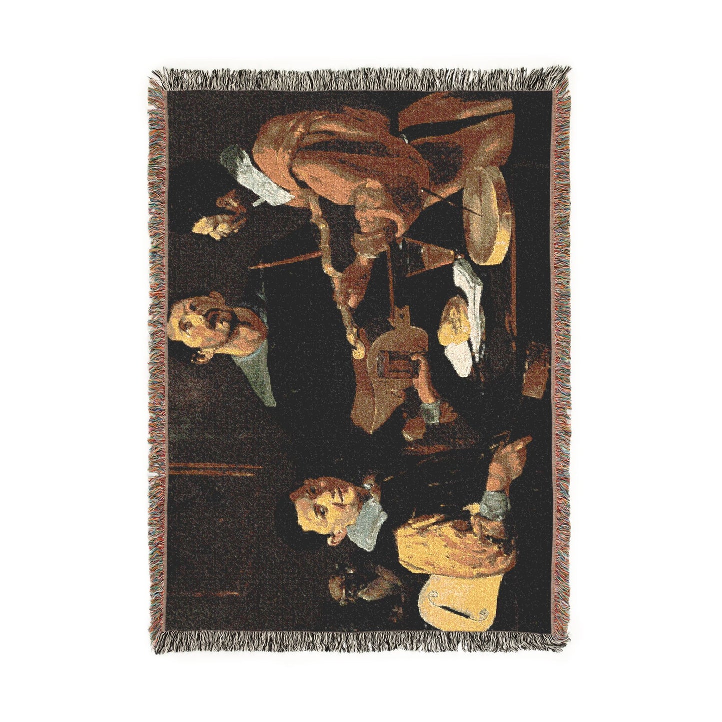 Diego Velázquez - The Three Musicians - Google Art Project | Woven Tapestry Blanket