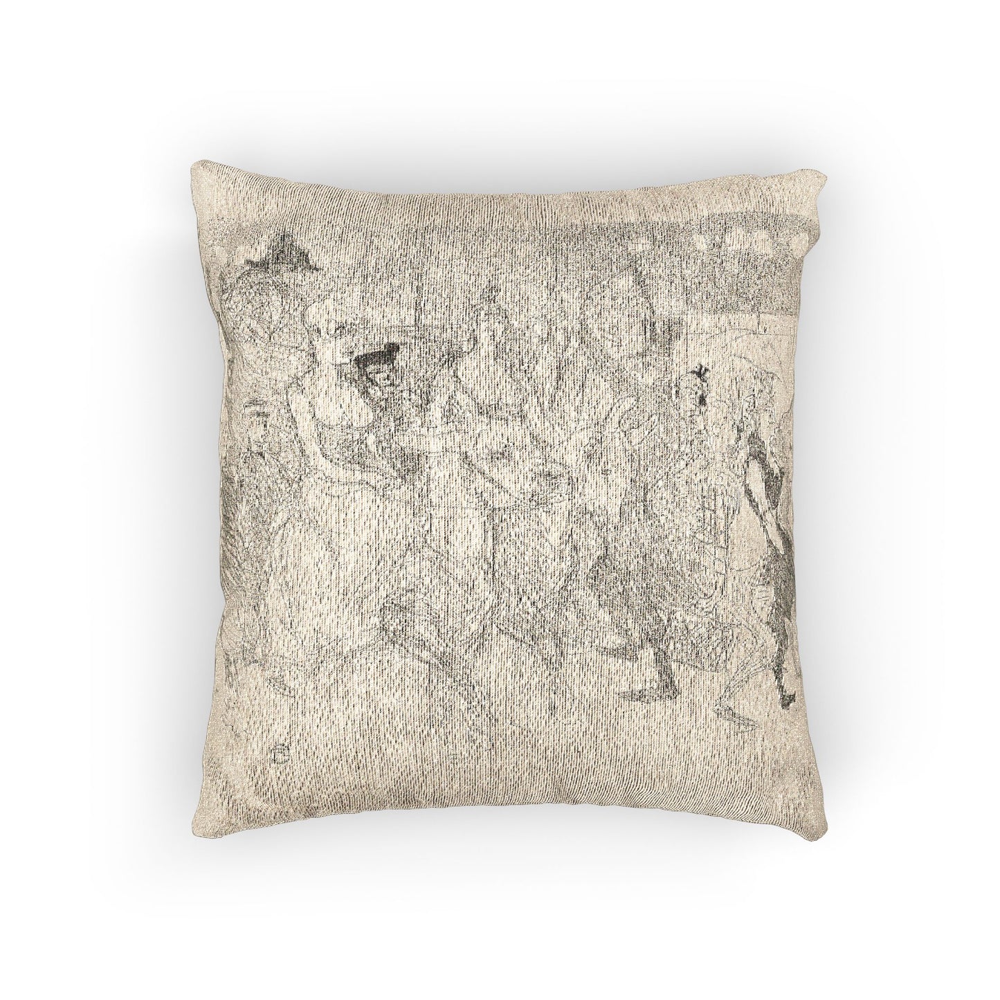 Henri de Toulouse-Lautrec - A Gala Evening at the Moulin Rouge | Woven Pillow