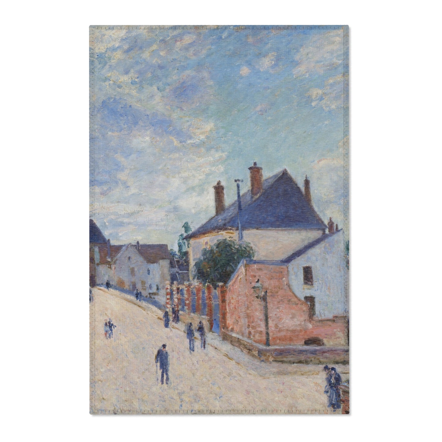 Alfred Sisley - Street in Moret | Area Rug