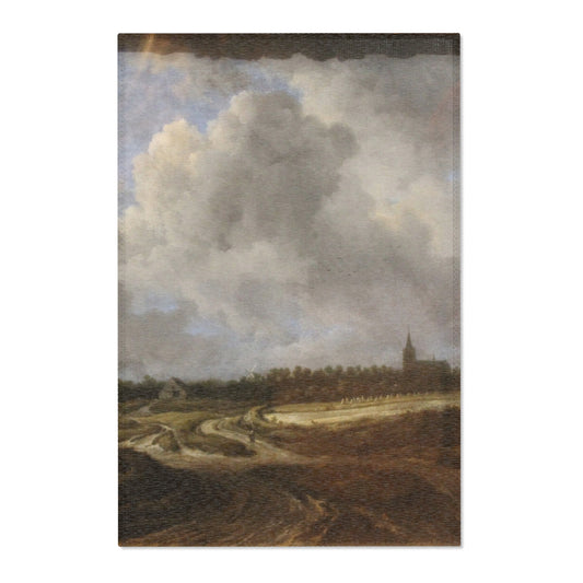 A Wooded Village behind Dunes — Ruisdael Area Rug