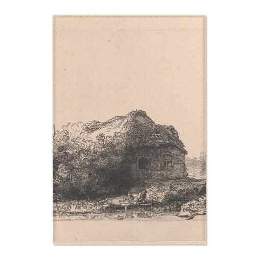 Landscape with Cottages and a Hay Barn — Rembrandt Area Rug