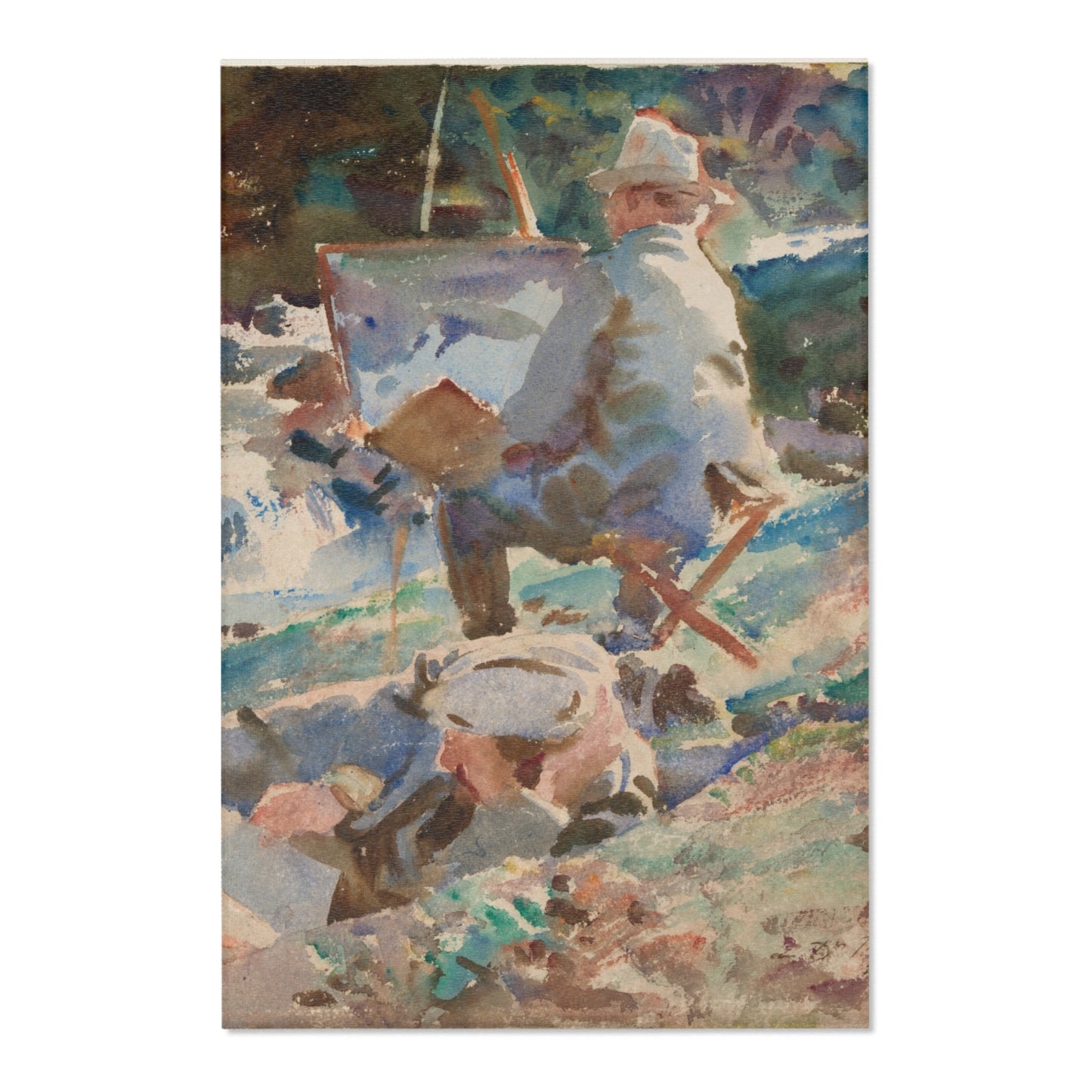 John Singer Sargent - An Artist at His Easel | Area Rug