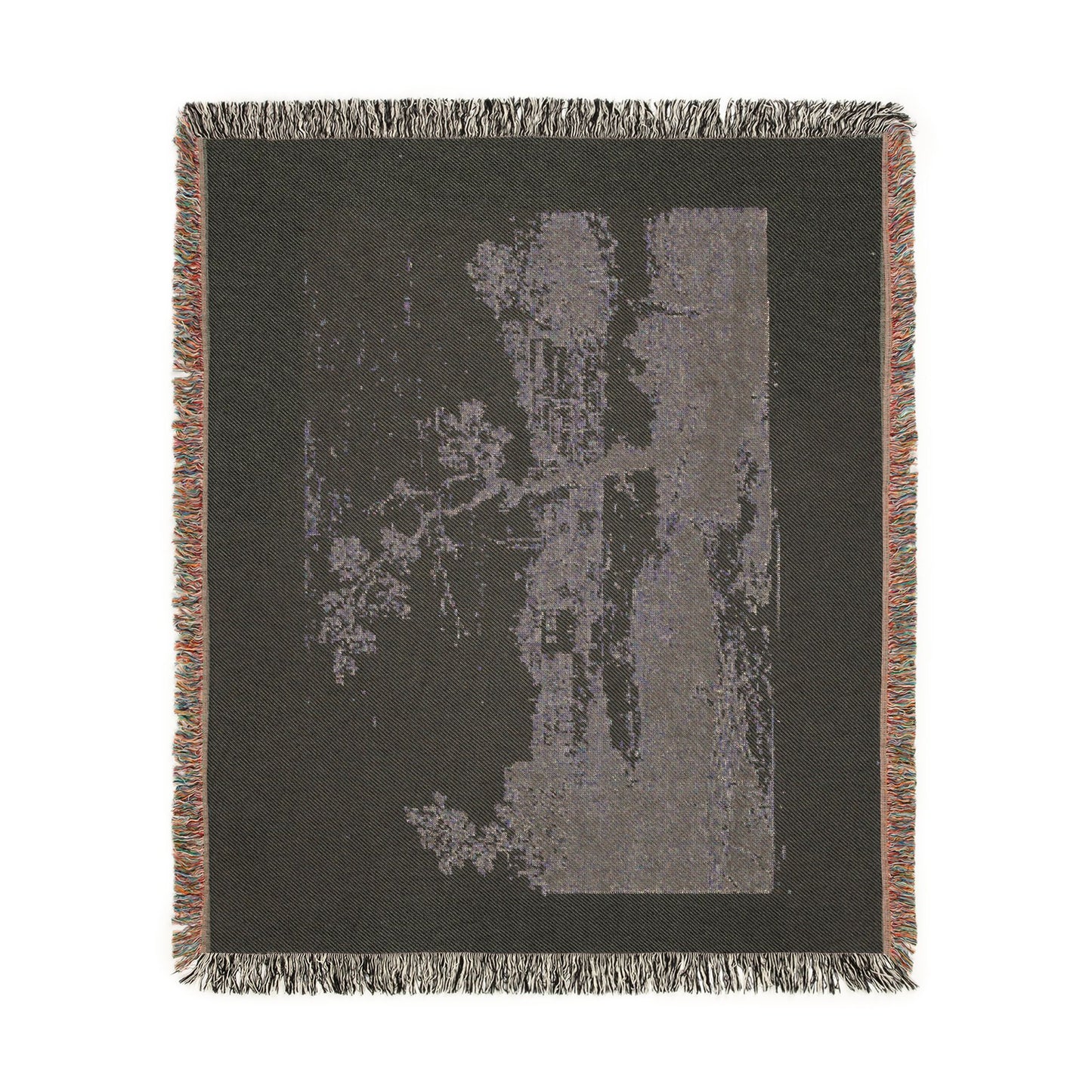 Canaletto - View of a Town on a River Bank, from Vedute | Woven Tapestry Blanket
