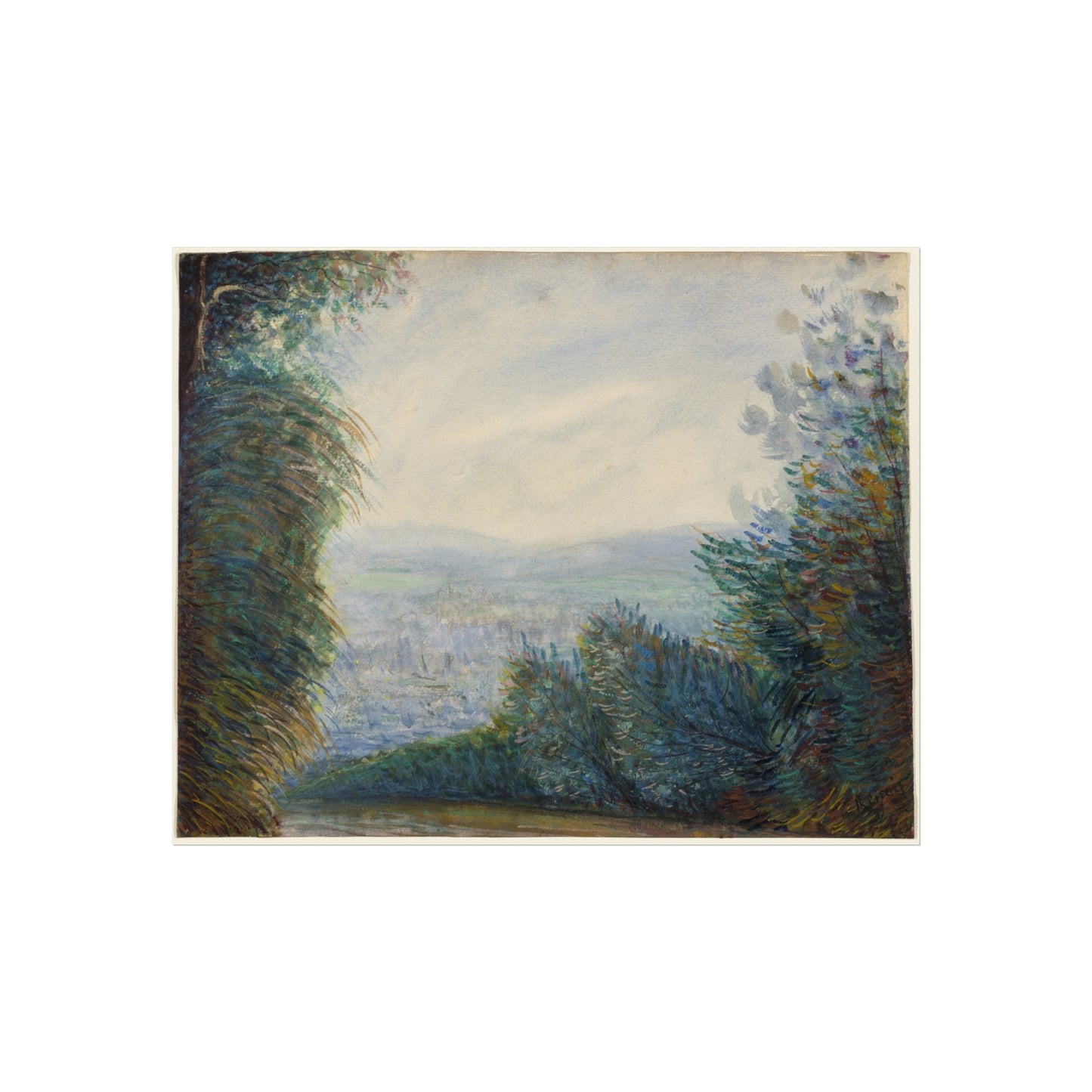 Pierre-Auguste Renoir - The Auvers Valley on the Oise River | Fine Art Poster