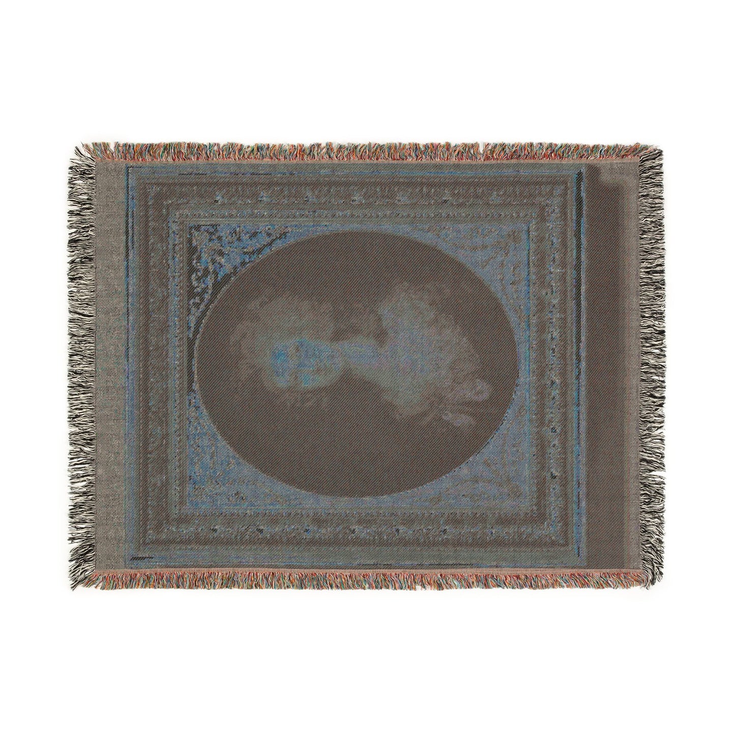 Portrait of Mary Anne Jolliffe Woven Throw Blanket